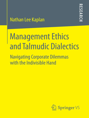 cover image of Management Ethics and Talmudic Dialectics